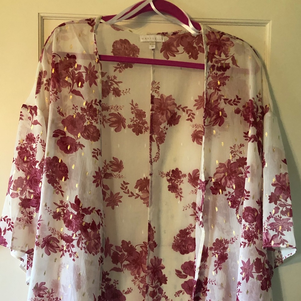 Ivory Kimono with Roses